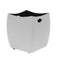 limac design botte leather firewood container white | ikonitaly