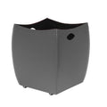 limac design botte leather firewood container grey | ikonitaly