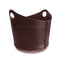 limac-design-cadin-leather-storage-basket-dark brown | ikonitaly