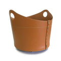 limac-design-cadin-leather-storage-basket-brown | ikonitaly