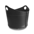 limac-design-cadin-leather-storage-basket-black | ikonitaly