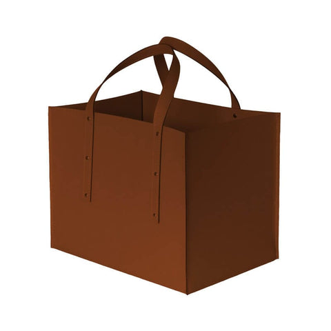    limac-design-maneghe-leather-firewood-holder-brown | ikonitaly