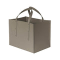    limac-design-maneghe-leather-firewood-holder-dove-grey-K16 | ikonitaly