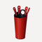 limac design nilar fireplace kit red | ikonitaly