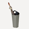 limac design pluvia leather umbrella stand dove grey