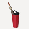 limac design pluvia leather umbrella stand red | ikonitaly