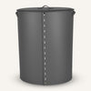 limac design ricky laundry hamper leather grey