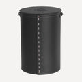 limac-design-roby-cylindrical-laundry-basket-black | ikonitaly