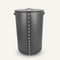 limac-design-roby-cylindrical-laundry-basket-black | ikonitaly