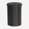 limac-design-roby-cylindrical-laundry-basket-black | ikonitaly