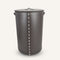 limac-design-roby-long-cylinder-laundry-basket-dark-brown | ikonitaly