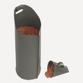 limac-design-sapir-dove-grey-pellet-leather-container | ikonitaly