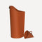 limac-design-sapir-leather-pellet-container-brown | ikonitaly