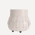 limac-design-treccio-storage-container-firewood-white-with-heels | ikonitaly