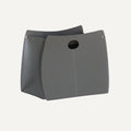 limac-design-vanda-hand-made-leather-magazine-rack-anthracite | ikonitaly