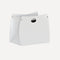 limac-design-vanda-leather-hand-made-magazine-rack-white | ikonitaly