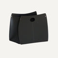 limac-design-vanda-leather-magazine-hand-made-rack-black | ikonitaly