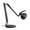 luceplan fortebraccio industrial design desk lamp black soft touch