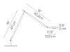luceplan otto watt slim table lamp data sheet