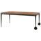 magis big will walnut wood and black aluminum table | ikonitaly