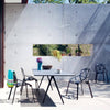 magis baguette patio table outdoors