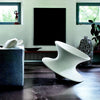 magis spun white in home living room rotating chair