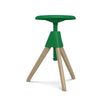 magis jerry swivel wood bar stool - green | ikonitaly