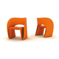 magis raviolo lounge chair orange - designer ron arad | shop online ikonitaly