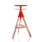 magis tom stool natural red - designer costantin grcic | shop online ikonitaly