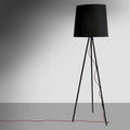martinelli eva floor lamp - black fabric | ikonitaly