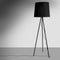 martinelli eva floor lamp - black fabric | ikonitaly