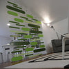 minimaproject-dashes-suspended-modular-art-shades-of-green | ikonitaly