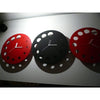 minimaproject flying saucer three 3D wall clocks red black