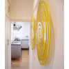 minimaproject spiral minimal wall art yellow residential hallway