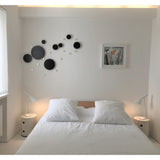 minimaproject dots 3d wall art - glossy black in bedroom | ikonitaly