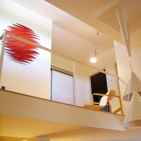 minimaproject wave red | 3d suspended art | shop online ikonitaly
