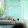 nemo ellisse pendant double white in living room - designer federico palazzari | shop online ikonitaly