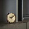 nomon atomo sobremesa g small table clock brass wood