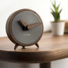 nomon atomo sobremesa t walnut table clock