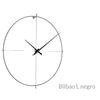 nomon bilbao l large black minimalist wall clock