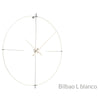 nomon bilbao l large white minimalist wall clock