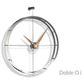nomon-doble-o-i-elegant-chrome-wall-clock | ikonitaly