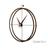 nomon doble o n wood calabo wall clock chrome box