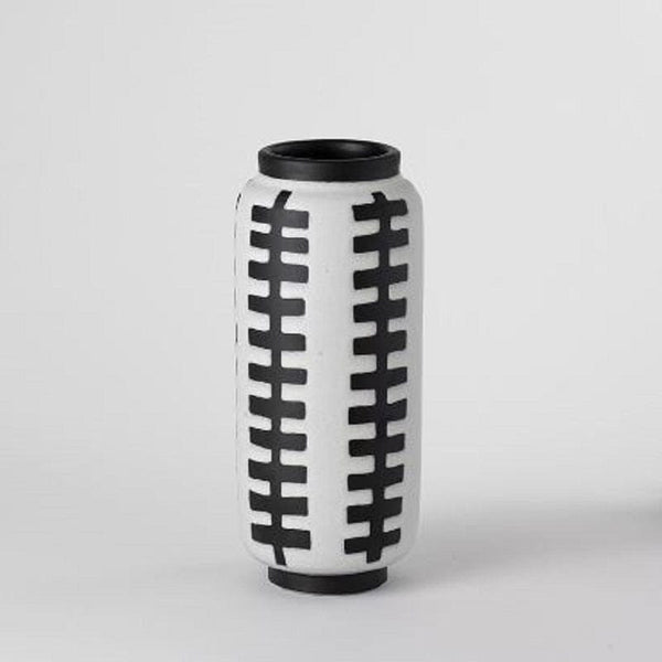 nuove forme ABA-12 vase round optical b/w | ikonitaly