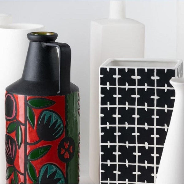 nuove forme ABA-6 vase flowers red 