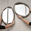 oskar zieta's tafla O wall mirrors in stainless steel | ikonitaly