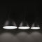 three dome pendant lights, willy glass by panzeri | ikonitaly