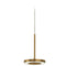 panzeri bella suspension direct lighting in bronze | ikonitaly