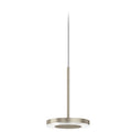 panzeri bella suspension direct lighting in titanium | ikonitaly