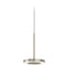 panzeri bella suspension direct lighting in titanium | ikonitaly